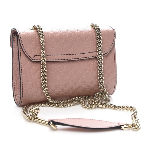 Gucci Emily Guccissima Pink Small Crossbody Bag Horse-bit embellishment - Picture 3 of 15